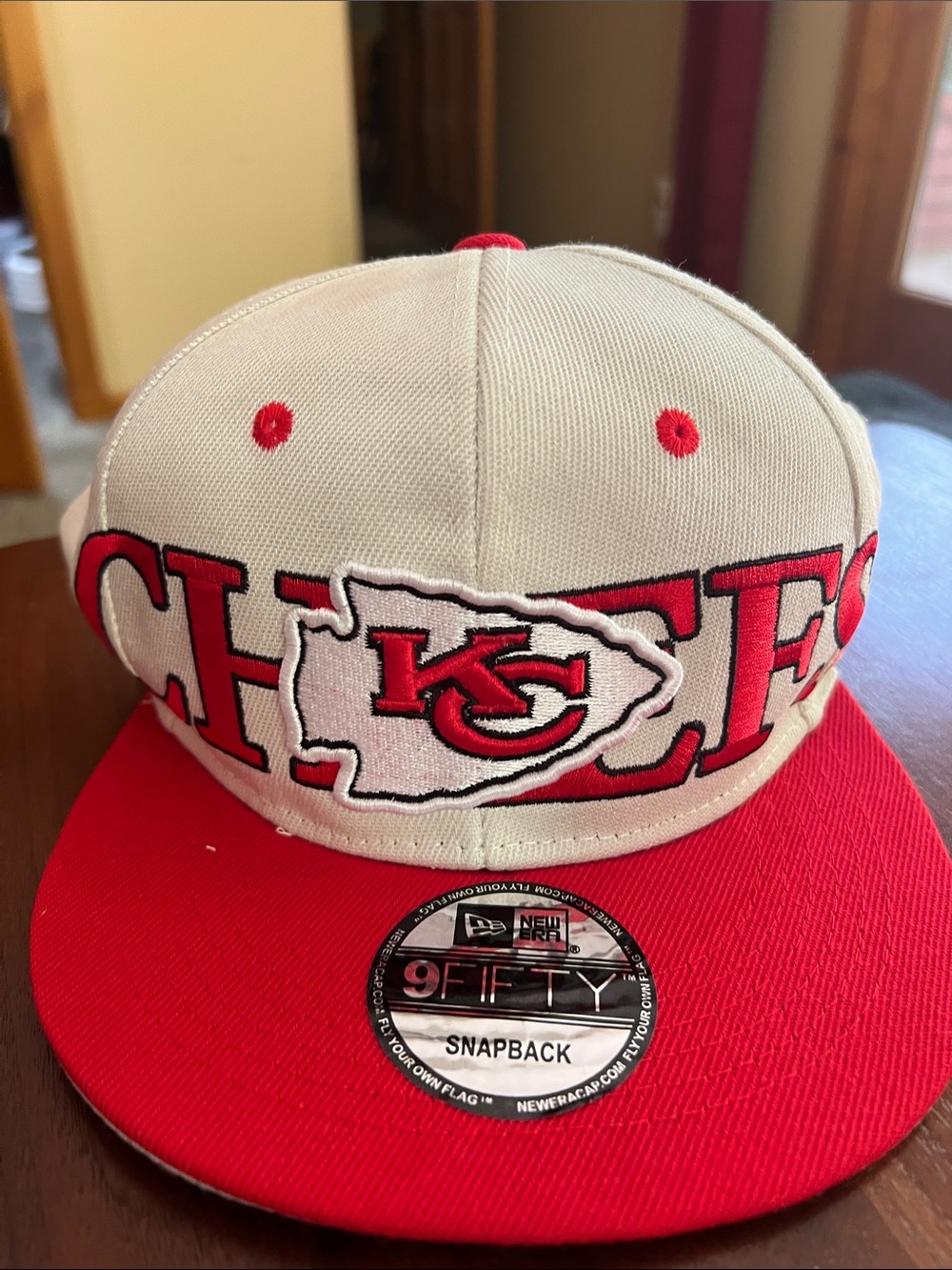 New Era Kansas City Chiefs Kids Snapback Cap - Red & Cream